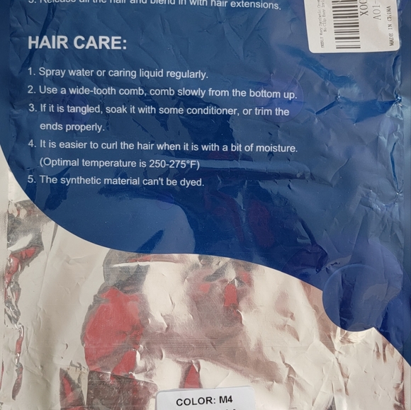 New 20" hair extensions brunette curly wire - Picture 5 of 8